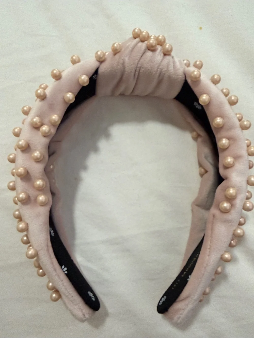 Lele Sadoughi Pearl Pink Headband